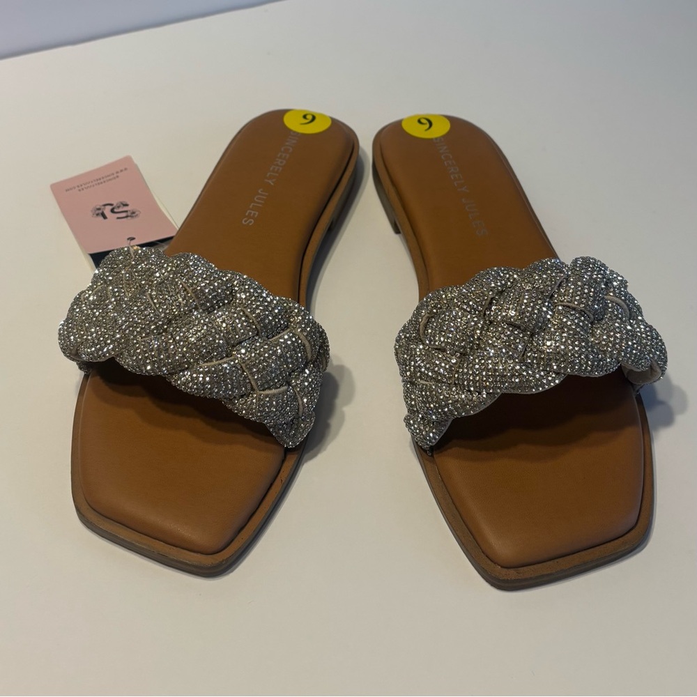 Women's Silver Embellished Sandals size 9M